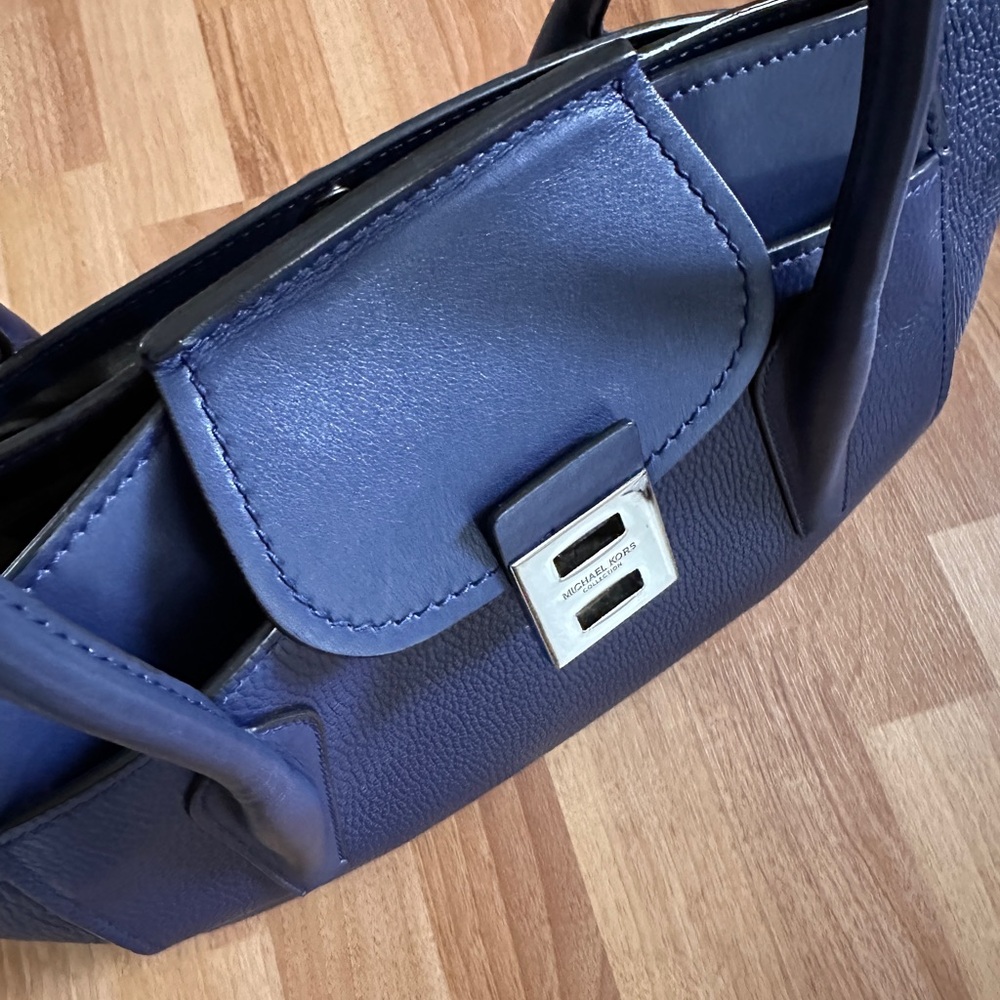 Michael Kors Collection Bancroft Medium Navy Blue - Picture 5 of 8
